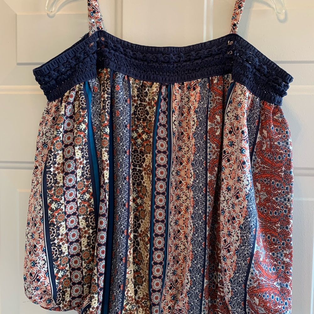 🎈2 for $10🎈Iz byer Blue and coral top